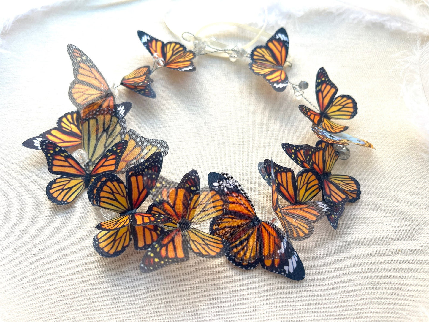 Silk Butterflies Hair Vine, Monarch ...